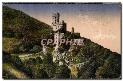 Château de Bury-Gaunesh a. Rh. — ruines sur un promontoire rocheux — éditeur non visible