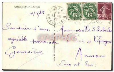 Quiberon — Os Rochos da Côte Sauvage — LL — Verso