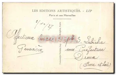 PARIS - O Túmulo de Napoleão 1º nos Inválidos — LIP — Verso
