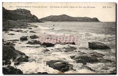 Trebeurden (Côtes-du-Nord) — A Ponta de Bihit, Efeitos do Mar nas Quebradas — ND Fot.