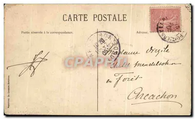 Château de Curzay — vue du château à Curzay (Vienne) — éditeur : Ch. Chambron, Bordeaux — Achterkant