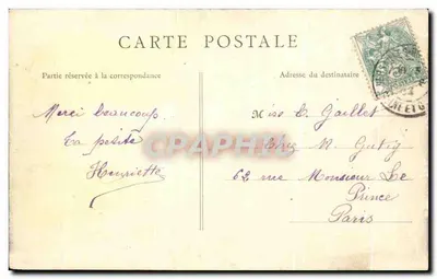 Versailles — Os Parterres no dia das Grandes Eaux — Editor: P. E. L. C. (n° 10) — Verso
