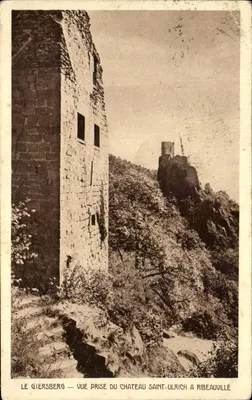 Le Giersberg — Vue prise du château Saint-Ulrich à Ribeauvillé