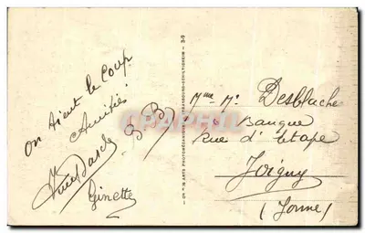 MERS-les-BAINS — Um canto da Praia — A.P. n°150 — Verso