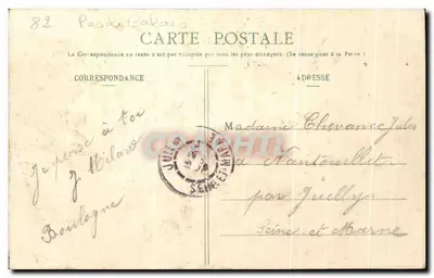 Le Portel - A Descida à Praia — L.D.B., 98 — Editor L.D.B. (L. D. B.) — Verso
