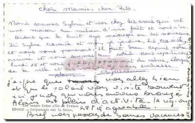 Crepúsculo sobre a Sena — Épône — Editor: Coleção LEND — Verso