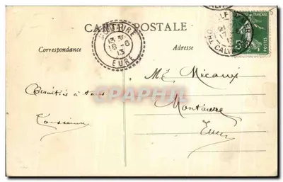 Trouville — Um dia de tempestade — Coleção Delatre — Verso