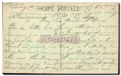 Vauqueis — widok wydrążonego rowu — Yvet Nancy A. 5128 — Rewers