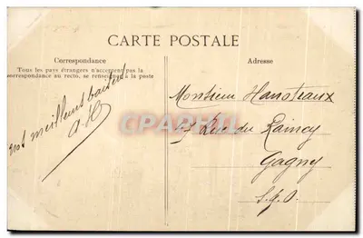 Saint-Malo — O Túmulo de Châteaubriand em um Dia de Tempestade — Côte d'Emeraude, n° 2032 — Verso