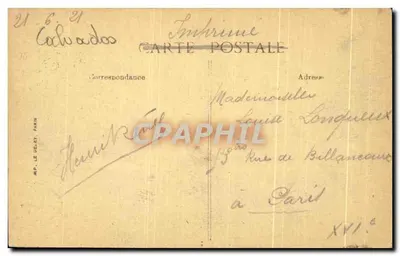 Villerville-sur-Mer — View of the Sea During a Storm — Publisher Not Visible, No. 4 — Back
