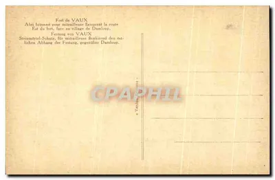 Betonowy schron w Vaux — Fort Vaux — Rewers