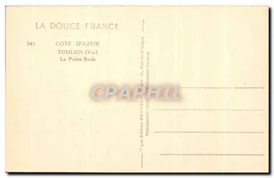 Toulon (Var) — A Petite Rade — Les Éditions d'An YvC — Verso