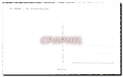 Riom — Święta Kaplica — C.A.P. nr 1594 — Rewers