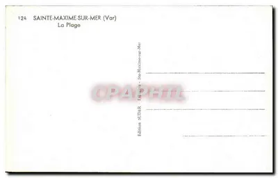 Sainte-Maxime-sur-Mer — Plaża — Wydawnictwo SUDER — Rewers