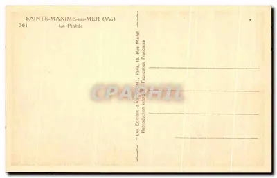 Sainte-Maxime-sur-Mer — Widok na Pinède — Wydawnictwo Sztuki Lyon — Rewers