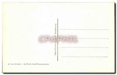 Le Croisic — O Porto e a Peixaria — Real-Photo C.A.P. Strasbourg — Verso