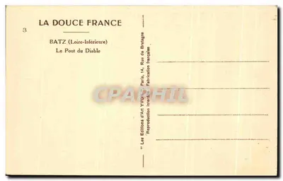 O Ponte do Diabo — Batz (Loire-Inférieure) — Les Éditions d'Art Yvon, Paris — Verso