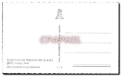 Zamek Villesavin — szczegół krokwi i kaplicy — Foto Franceschi — Rewers
