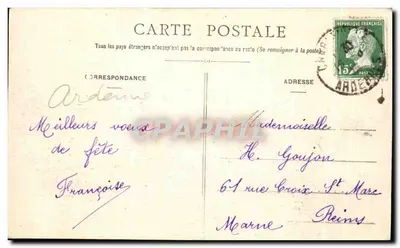 Le Waridon — Casa de Aposentos — Escola Apostólica — Vista geral — Edição Floquet - Moncycy, n° 842 — Verso