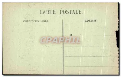 Tarjeta postal antigua Reims En Sus Años De Bombardamientos Militares — Reverso