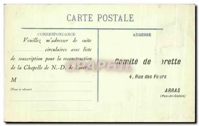 Arras e os Alemães — Catedral após o bombardeio do dia 30 de outubro de 1914 — editor não visível — Verso