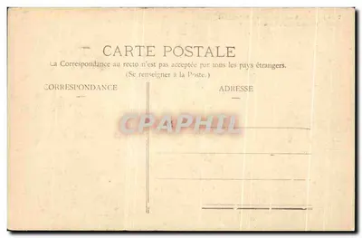 Cartolina d'epoca Le Mans L'Attaque Piedestal di Statua di Chanzy Militaria — Verso