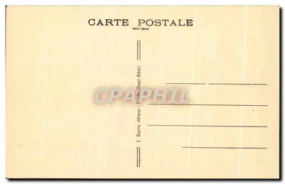 Cemitério Alemão do BAERENSTALL (Haut-Rhin), Vosges d'Alsace, perto de Trois Epis — n° 102 — editor J. Kuntz — Verso