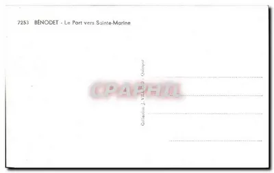 BÉNODÉT - O Porto em direção a Sainte-Marine — JOB — Verso