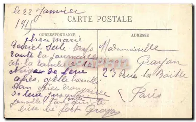Reims — La Cattedrale e la Piazza Reale prima del bombardamento — Cliché M. Lavergne, Reims — Verso