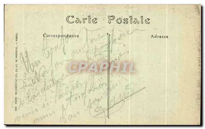 Noyon — Wnętrze zrujnowanej budynku (marzec 1917) — Wydawnictwo N° 879 — Rewers