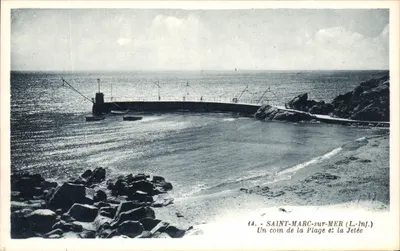 Saint-Marc-sur-Mer — kąt plaży i przystań — G. Artaud, Nantes