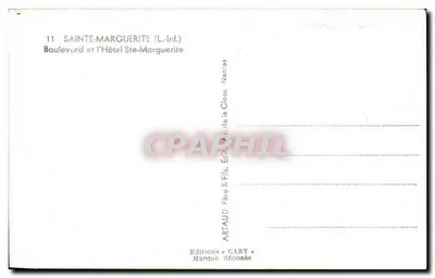 Sainte-Marguerite (L.-Inf.) — Boulevard e o Hotel Ste-Marguerite — Edições Gaby — Verso
