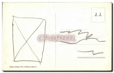 Argentière — Le Glacier, Aiguille du Chardonnnet et Aiguille Verte — J.J. 96 — Verso