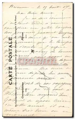 Brienne-le-Château — Estátua de Napoleão I — Paul Antoine, editor — Verso