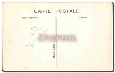 Rouen — A Grande Relógio e a Fonte — Editor Anônimo, n° 112 — Verso