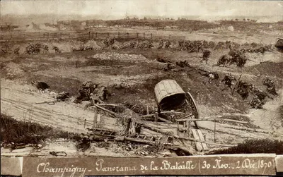 Champigny — Panorama da Batalha (30 Nov. - 2 Dez. 1870) — editor não visível