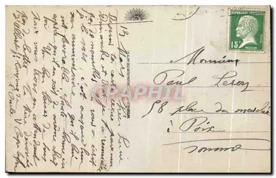 Lens - Rue de Lille — devastações após a guerra — n° 220 — Verso