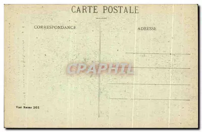 Reims - Katedra - Ogólny widok ku Wielkiej Róży podczas bombardowań 1914-18 — Zbiór G. Dubois — Rewers