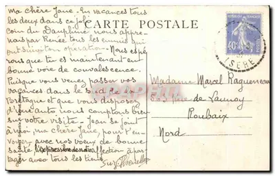 Bourg-d'Aru (Isère) — Vista geral — Verso