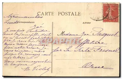 Arromanches - Villas e Falésia de Fresné — C.P.B. n°81 — Verso