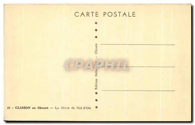 Clisson w spacerze — Sèvre de Nid-d'Oie — Wydawnictwo Detofantine — Rewers