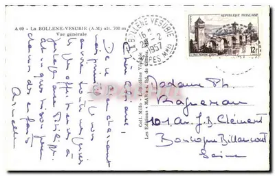 La Bollene-Vesubie — Vista general — Les Éditions de la Bollene-Vesubie, n° A 60 — Reverso