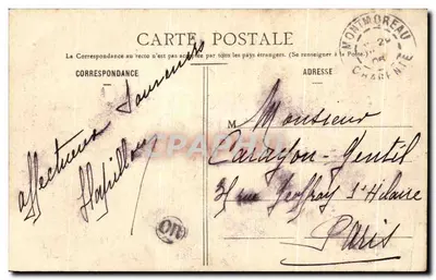 Montmoreau (Charente) — Porta do antigo castelo dos Marqueses de Rochechouart (século XV) — editor Delage Montmoreau, n° 02 — Verso