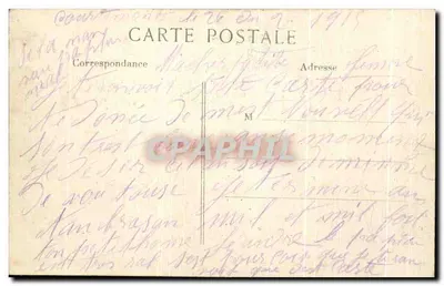 Reims — Szkoła Medycyny za zburzoną Katedrą — L. C. H. Paris — Rewers