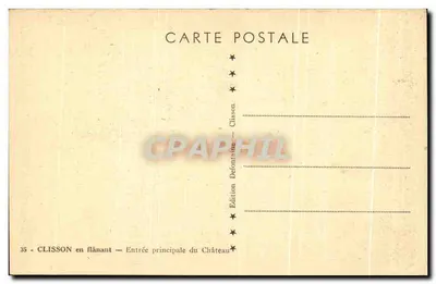 Clisson w spacerze — Wjazd na zamok — Wydawnictwo Defontaine — Rewers