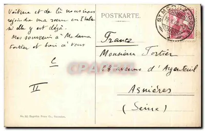St. Moritz — Banho — Engadin Press Co., Samaden. — Verso