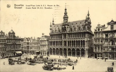 Bruxelas Grand'Place (lado N.-E.) Casa do Rei — Editor Em. Thill, série n° 163