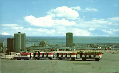 Trem Miniatura no Mont-Royal — vista do topo — editor Les Distributaires Edair, n° S-1169