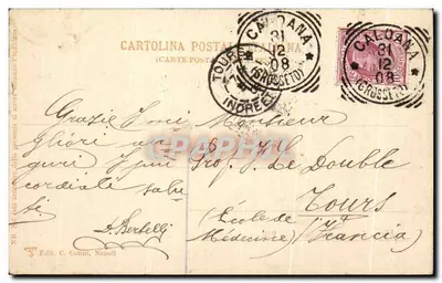 Nápoles — Aquário na Villa — Editor C. Colini, n° não visível — Verso