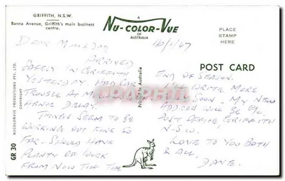Griffith, N.S.W. — Centrum handlowe Banna Avenue — Nu-Color-Vue of Australia — Rewers
